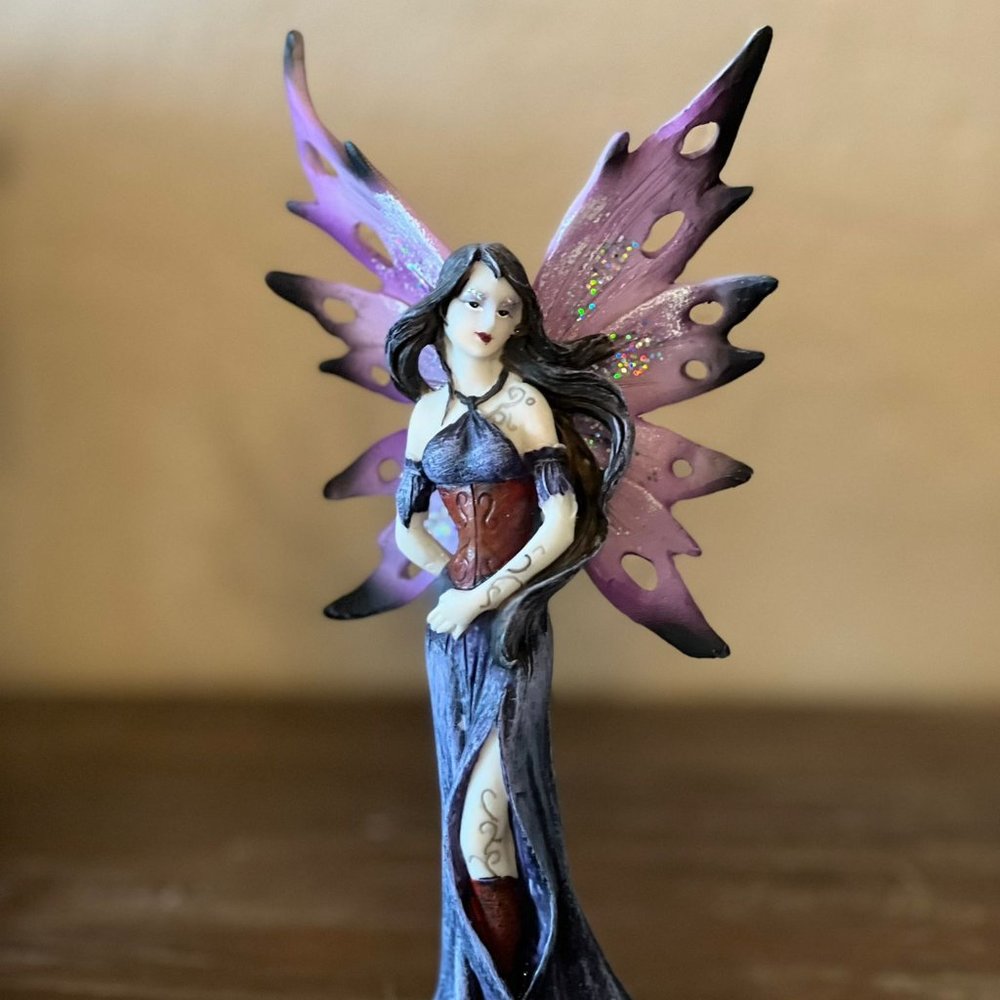 Purple Forest Fairy Figurine